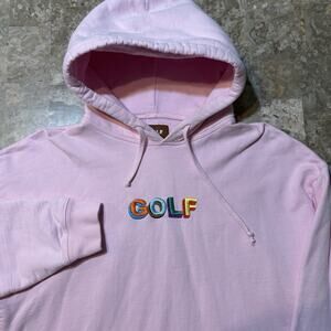 Golf Wang Hoodie Mens Medium Pink Pastel Tyler The Creator Sweatshirt Basic